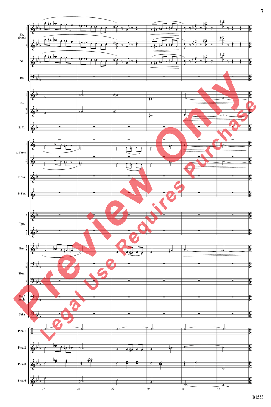 Hocus Pocus Hocus Pocus Concert Band scores gallery preview page 7