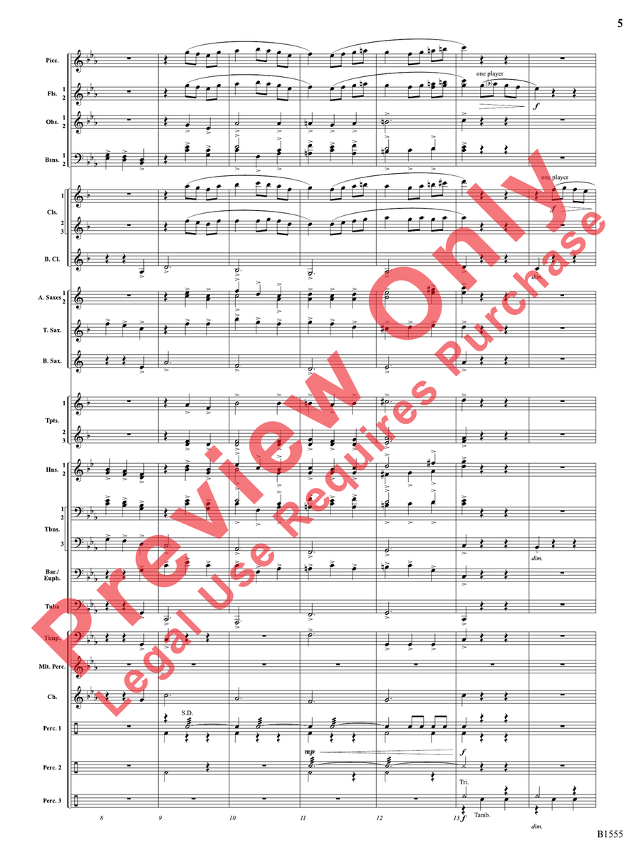 Monsters of Myth Monsters of Myth Concert Band scores gallery preview page 6