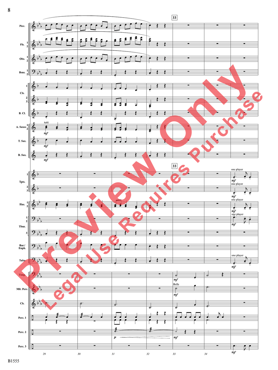 Monsters of Myth Monsters of Myth Concert Band scores gallery preview page 9