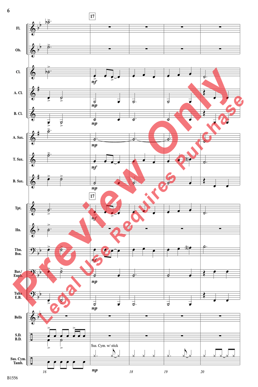 Open Road Open Road Concert Band scores gallery preview page 6