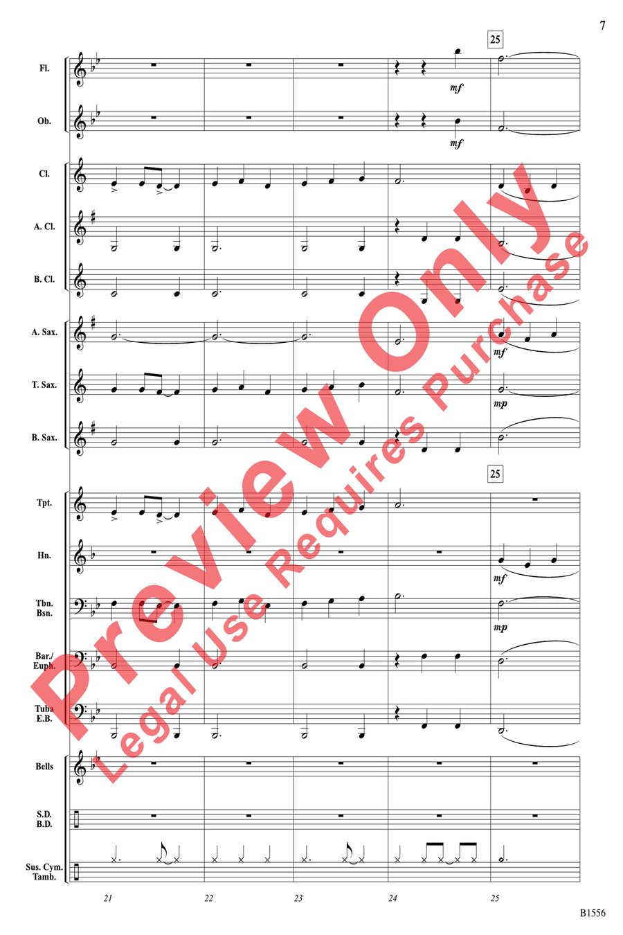 Open Road Open Road Concert Band scores gallery preview page 7