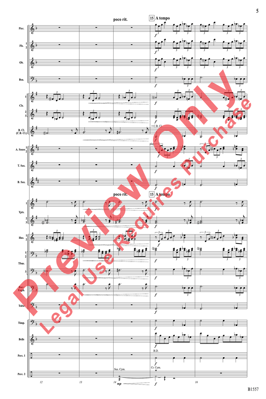 Always United, Forever Strong Concert Band scores gallery preview page 5