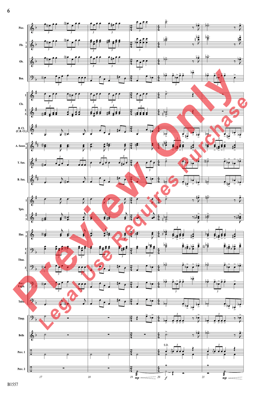 Always United, Forever Strong Concert Band scores gallery preview page 6