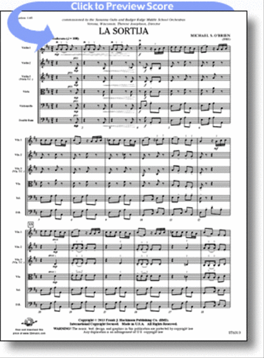 La sortija La sortija String Orchestra scores gallery preview page 1