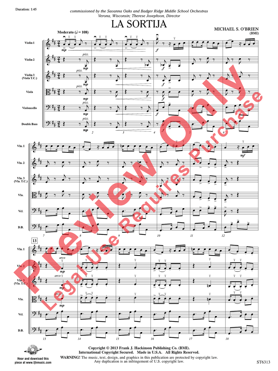 La sortija La sortija String Orchestra scores gallery preview page 4