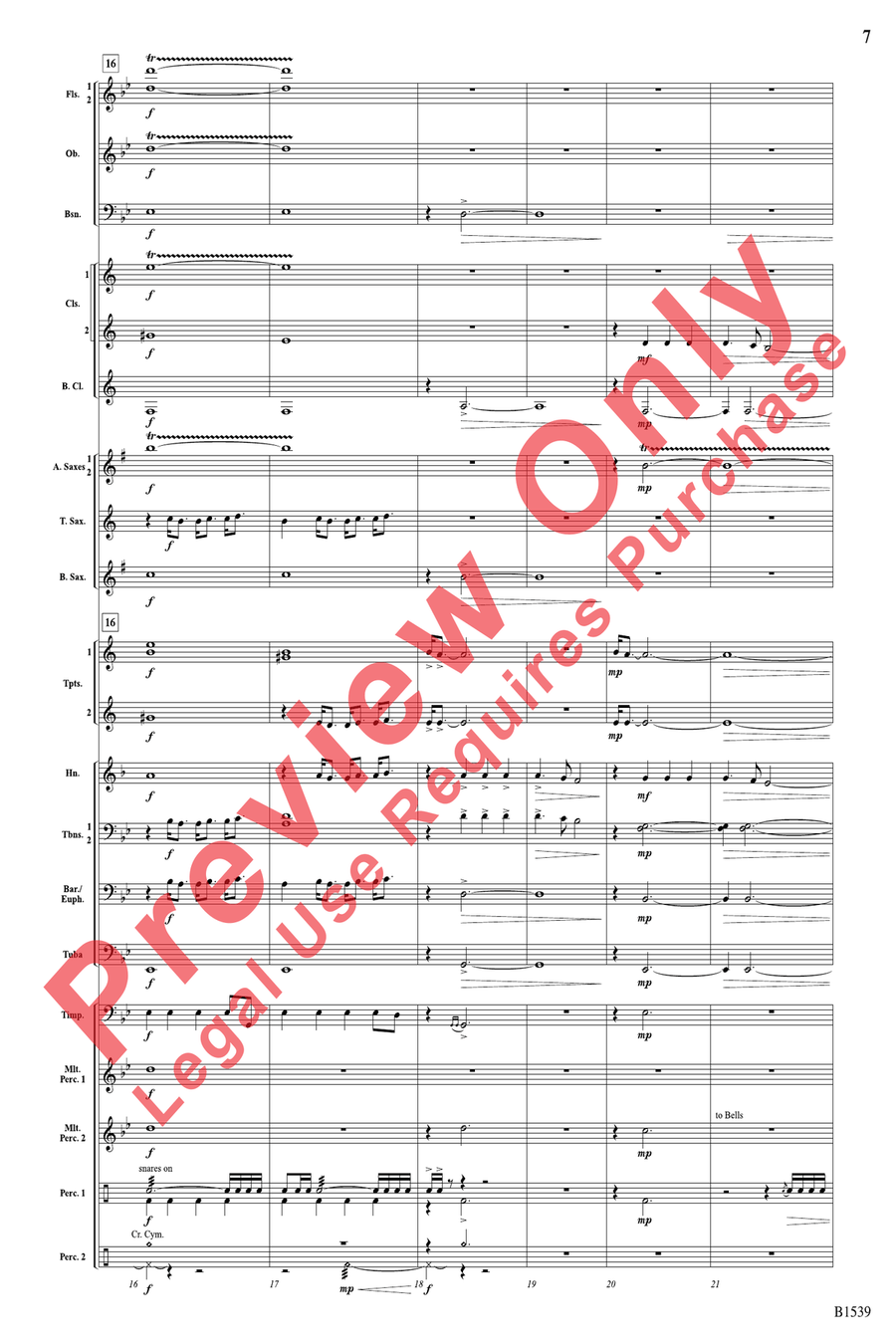 A House Divided Concert Band scores gallery preview page 7
