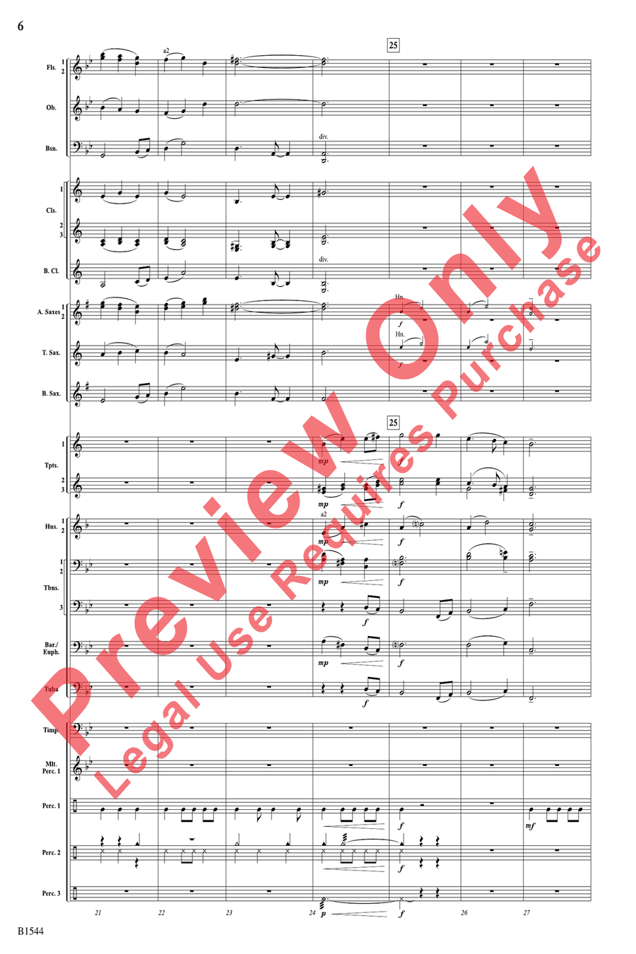 Tudor Sketches Concert Band scores gallery preview page 6
