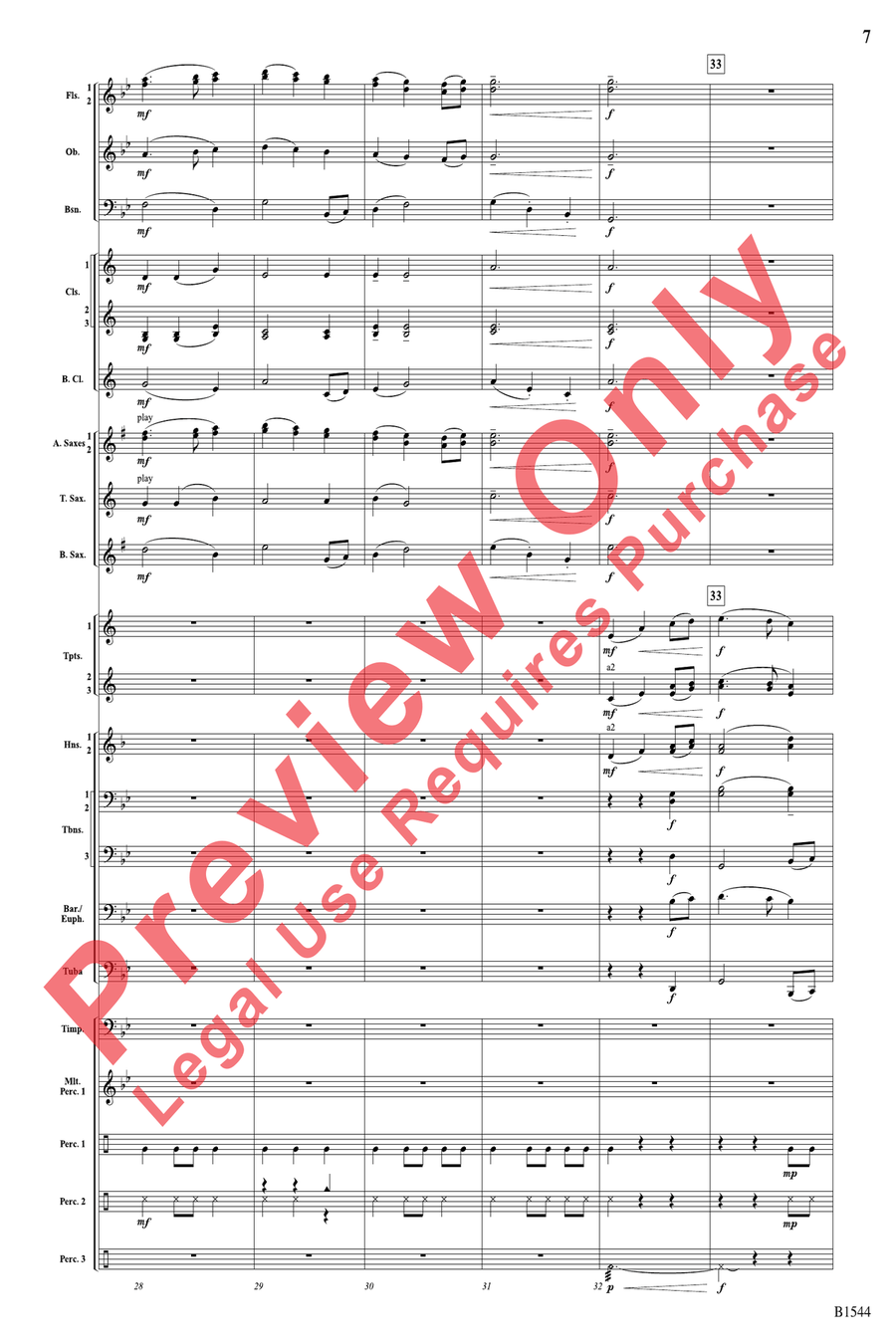 Tudor Sketches Concert Band scores gallery preview page 7