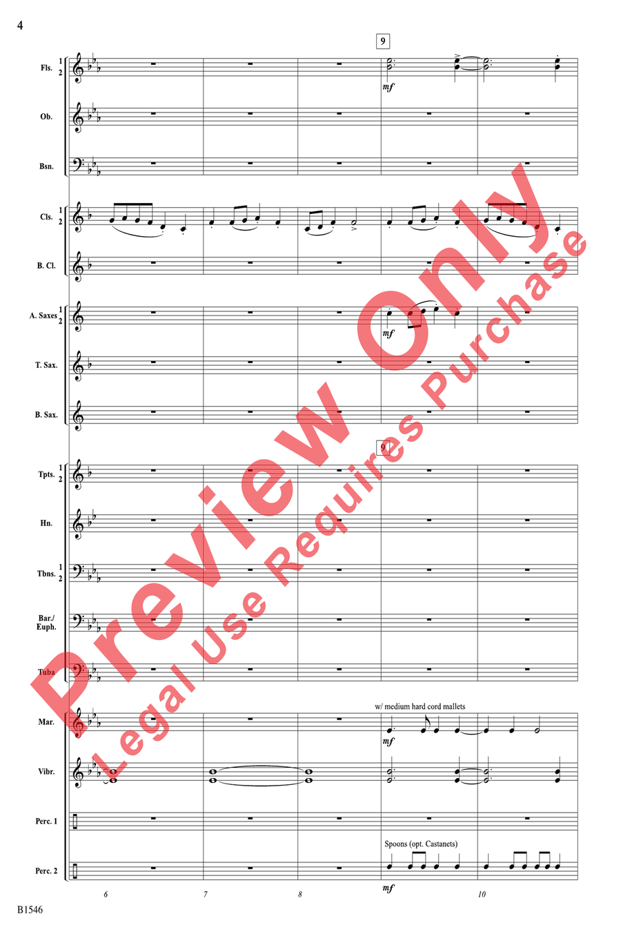 Blue Ridge Reel Blue Ridge Reel Concert Band scores gallery preview page 4