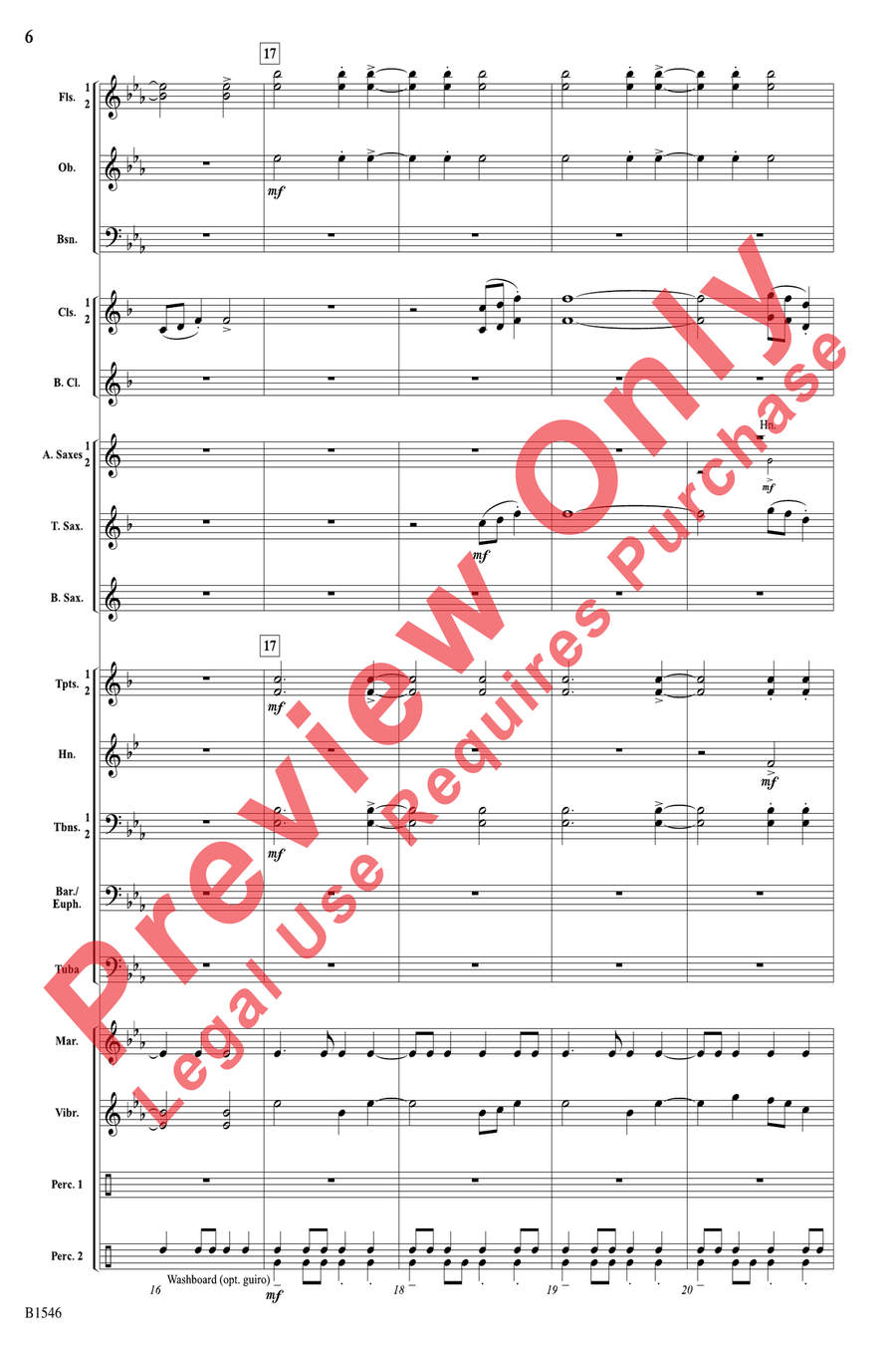 Blue Ridge Reel Blue Ridge Reel Concert Band scores gallery preview page 6