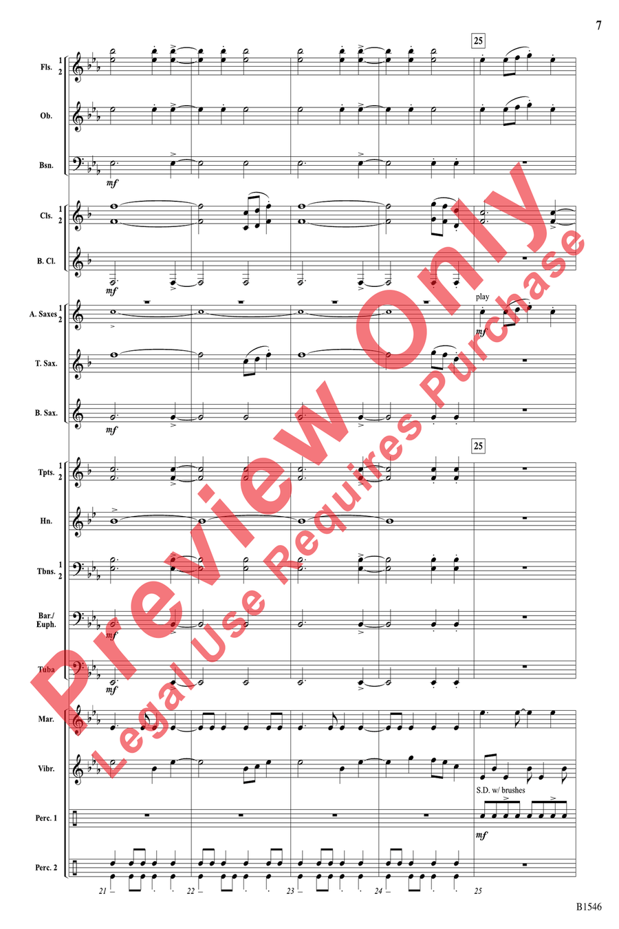 Blue Ridge Reel Blue Ridge Reel Concert Band scores gallery preview page 7
