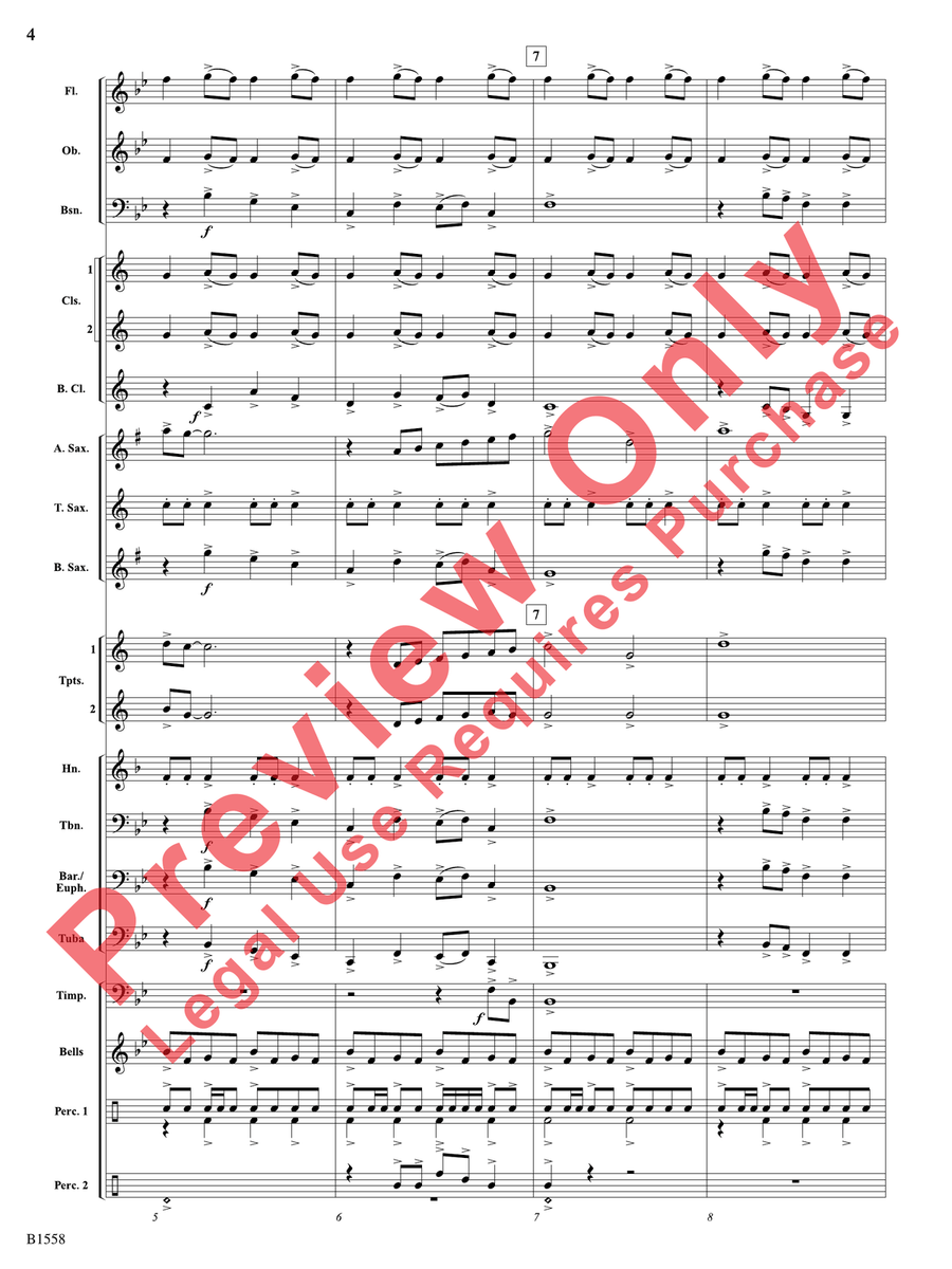Anthem of an Era Anthem of an Era Concert Band scores gallery preview page 5