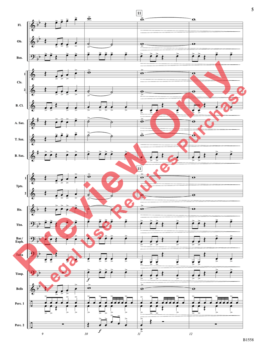Anthem of an Era Anthem of an Era Concert Band scores gallery preview page 6