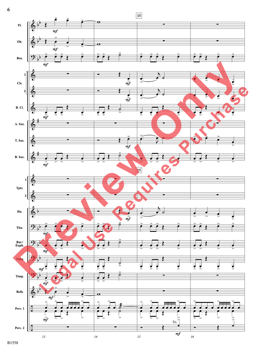 Anthem of an Era Anthem of an Era Concert Band scores gallery preview page 7
