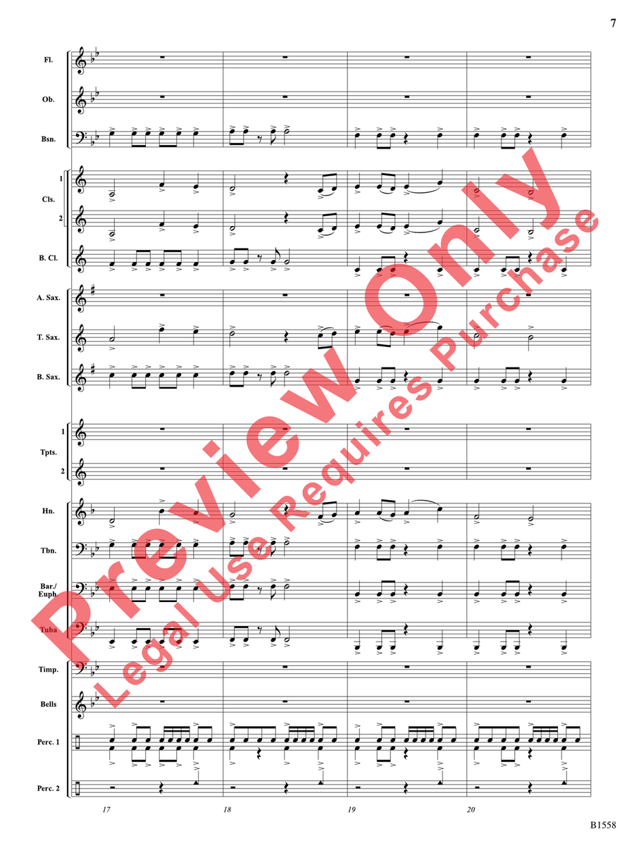 Anthem of an Era Anthem of an Era Concert Band scores gallery preview page 8