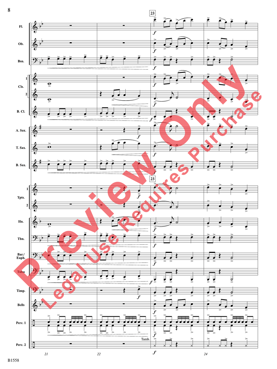Anthem of an Era Anthem of an Era Concert Band scores gallery preview page 9
