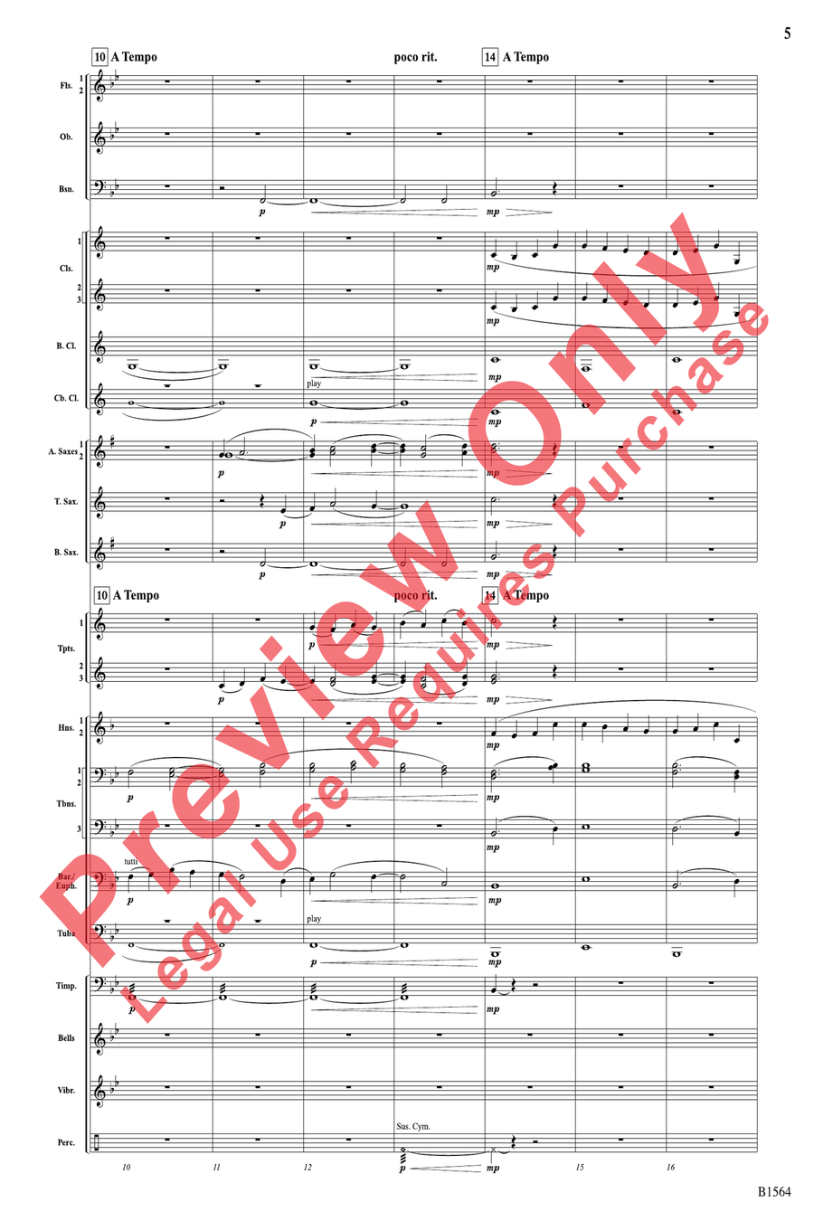 Endless Rainbows Endless Rainbows Concert Band scores gallery preview page 5