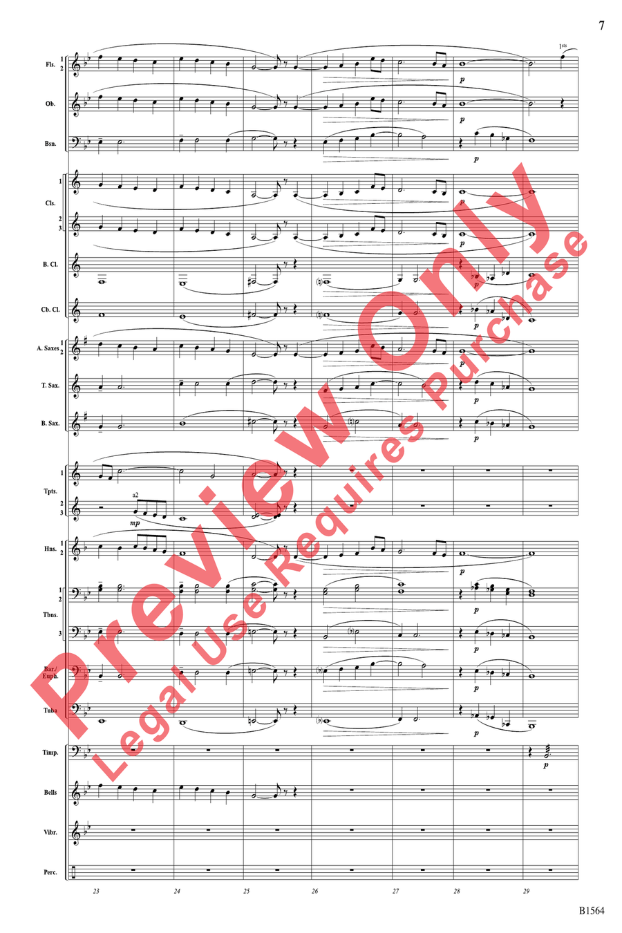 Endless Rainbows Endless Rainbows Concert Band scores gallery preview page 7