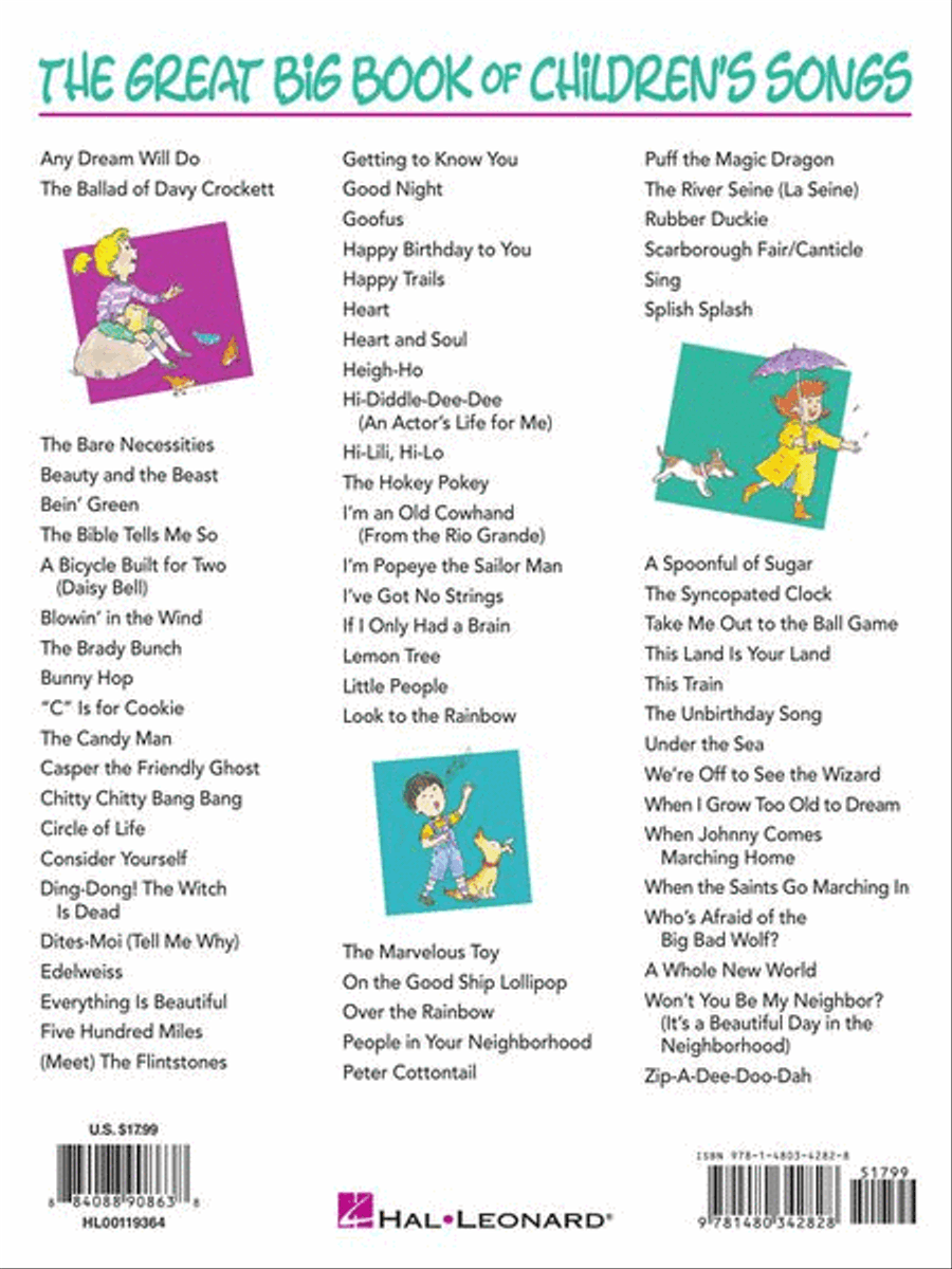 The Great Big Book of Children's Songs – 2nd Edition Easy Piano scores gallery preview page 7