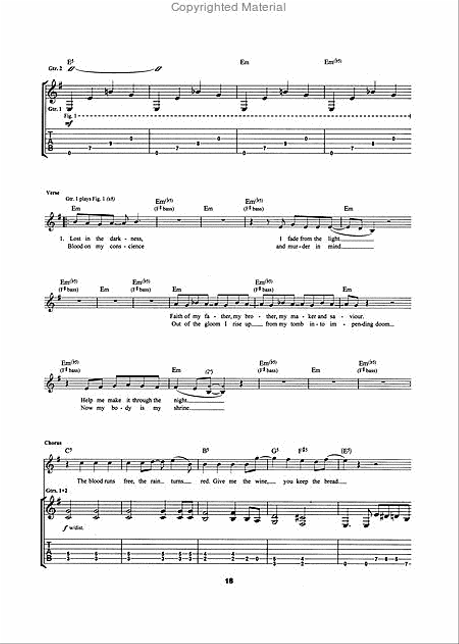 Black Sabbath – 13 Electric Guitar scores gallery preview page 5