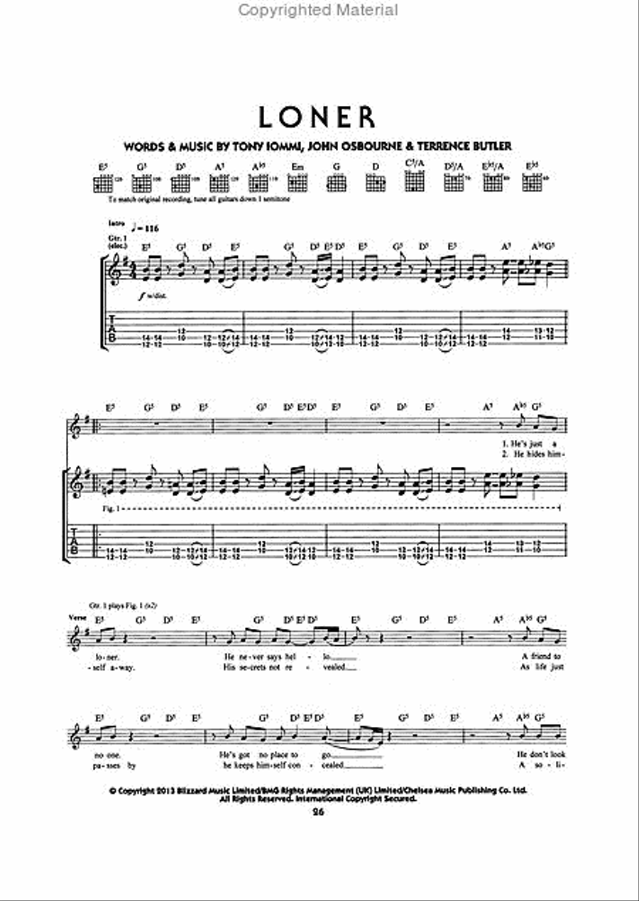 Black Sabbath – 13 Electric Guitar scores gallery preview page 6