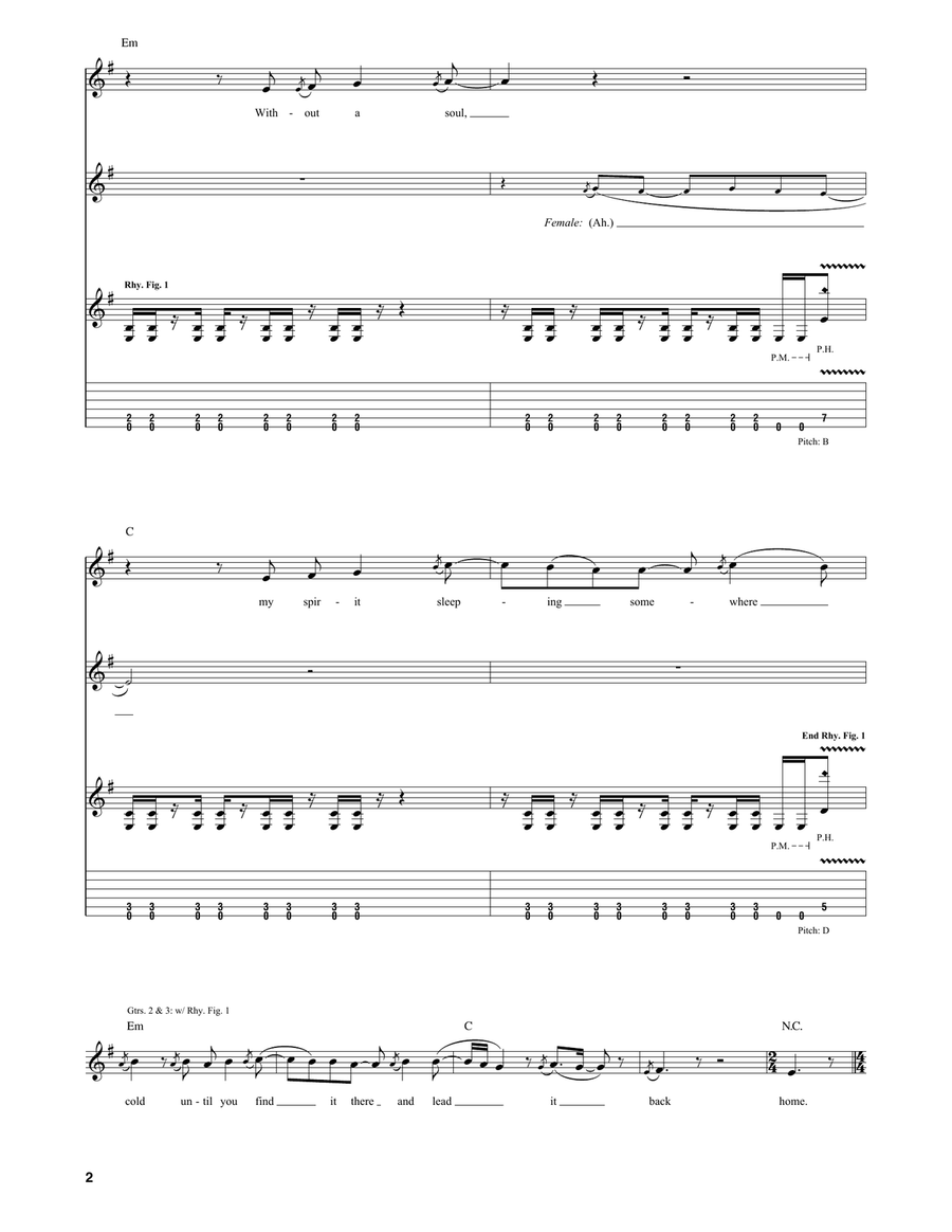 Bring Me To Life Bring Me To Life Acoustic Guitar scores gallery preview page 2