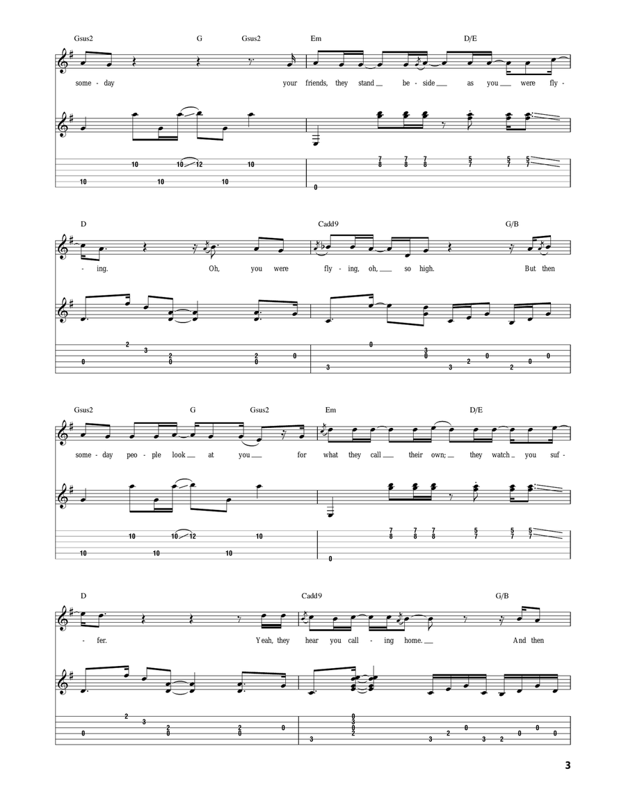 Far Behind Far Behind Acoustic Guitar scores gallery preview page 3