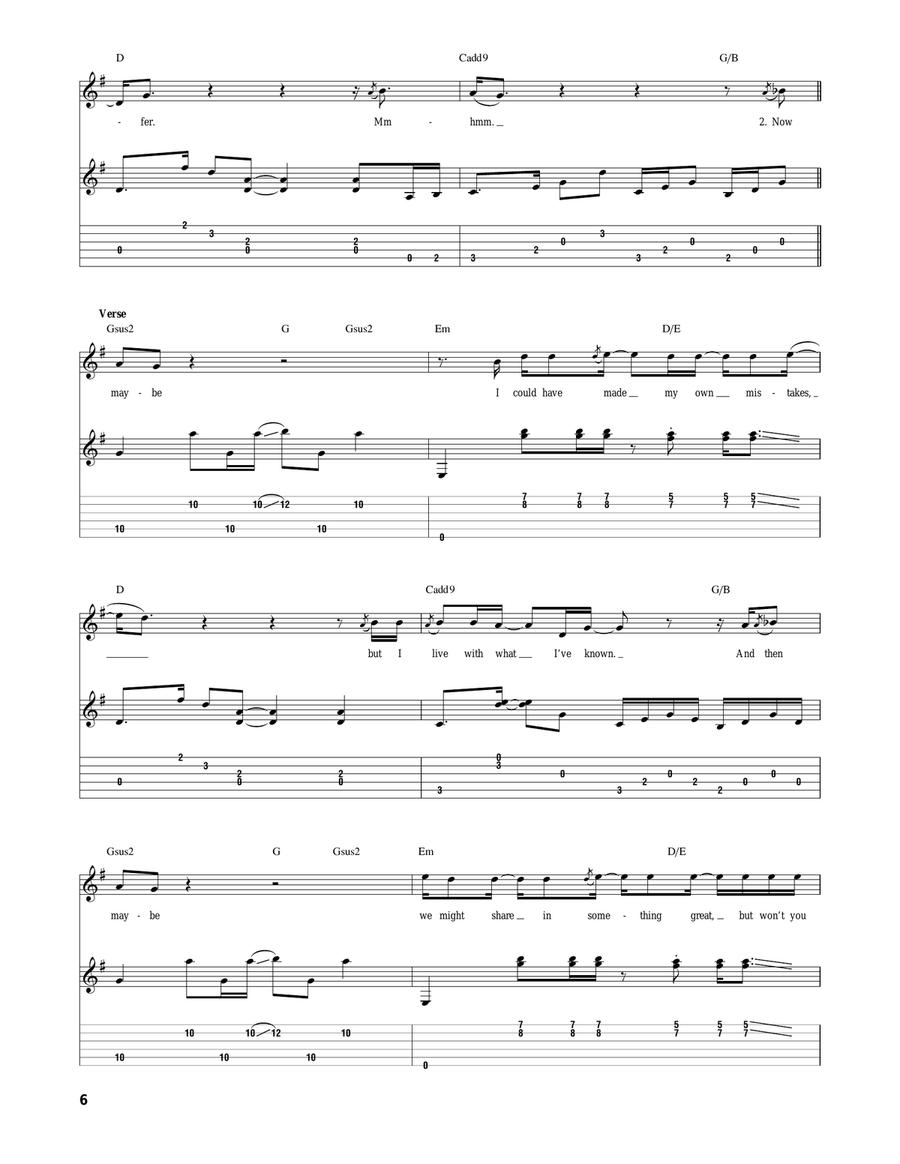 Far Behind Far Behind Acoustic Guitar scores gallery preview page 6