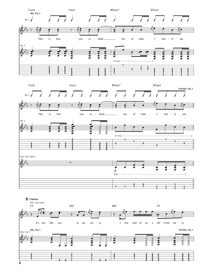 How You Remind Me How You Remind Me Acoustic Guitar scores gallery preview page 2