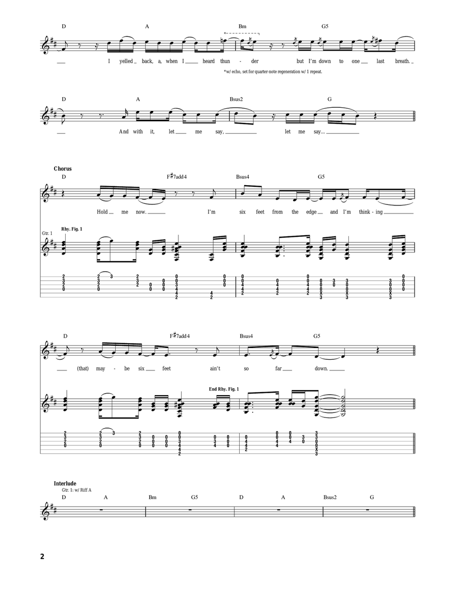 One Last Breath One Last Breath Acoustic Guitar scores gallery preview page 2