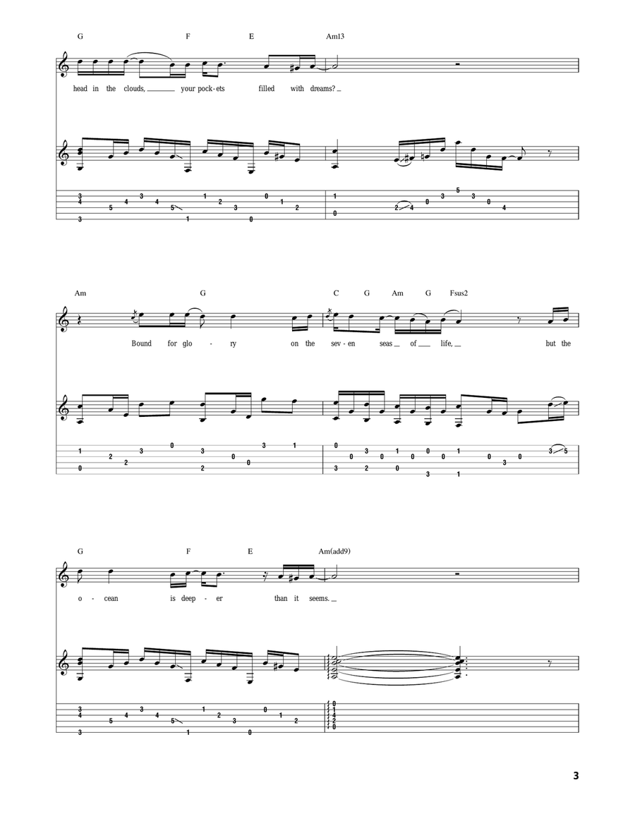 Sailing Ships Sailing Ships Acoustic Guitar scores gallery preview page 3