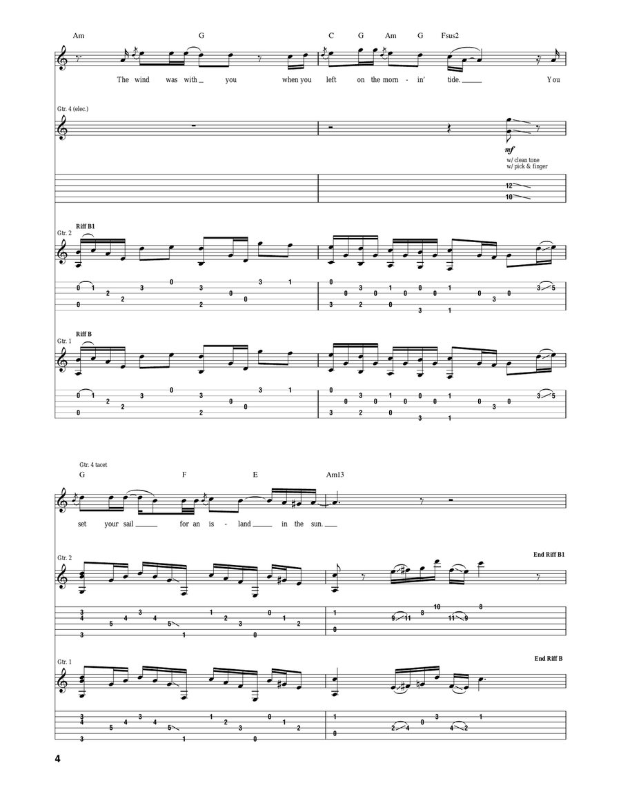Sailing Ships Sailing Ships Acoustic Guitar scores gallery preview page 4