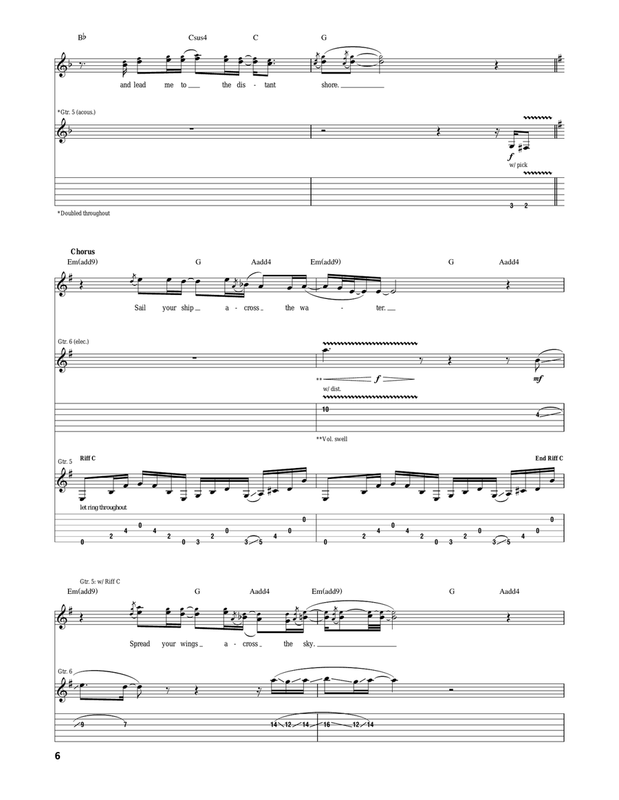Sailing Ships Sailing Ships Acoustic Guitar scores gallery preview page 6
