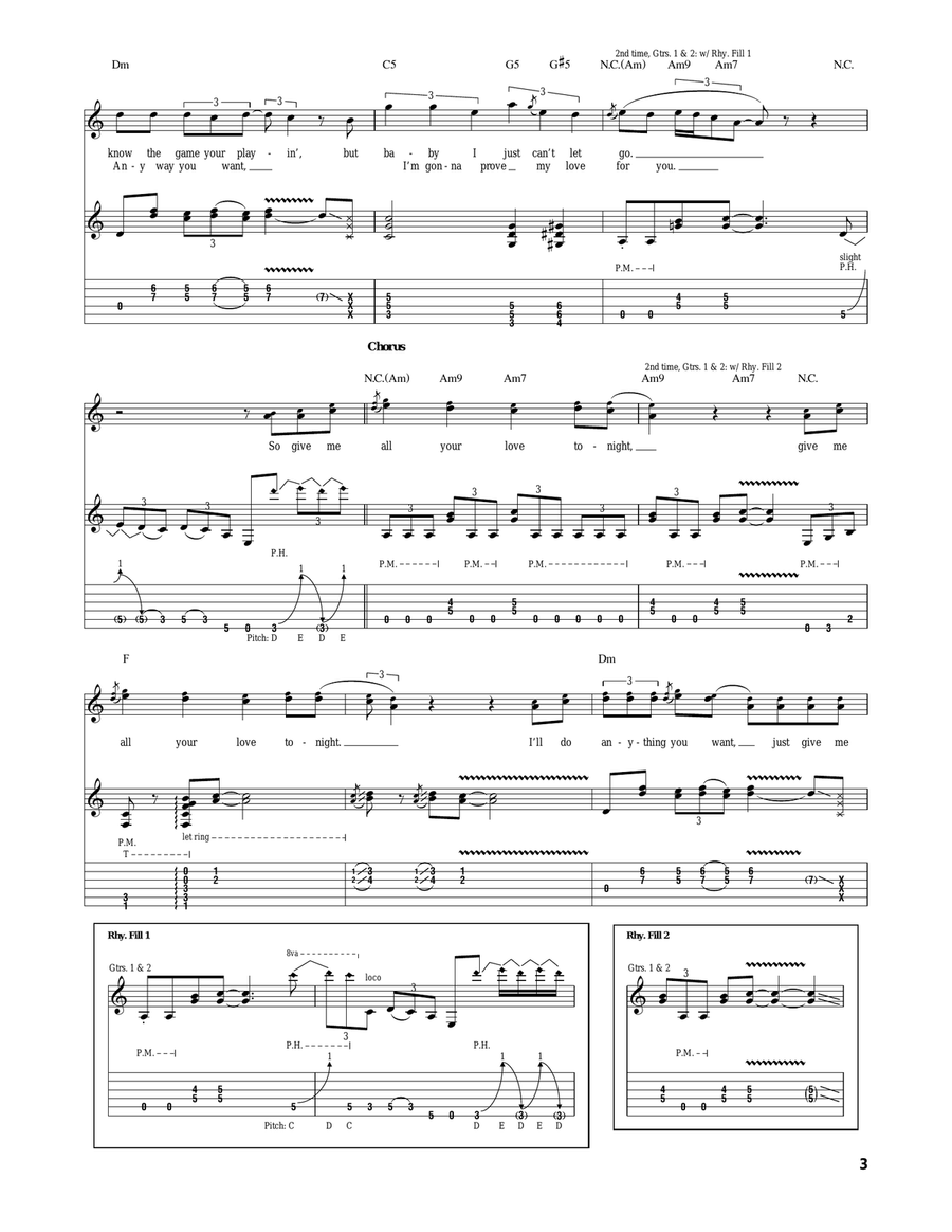 Give Me All Your Love Give Me All Your Love Acoustic Guitar scores gallery preview page 3