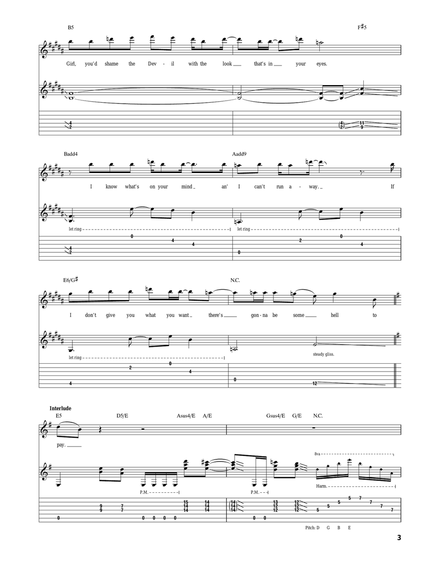 Slip Of The Tongue Slip Of The Tongue Acoustic Guitar scores gallery preview page 3