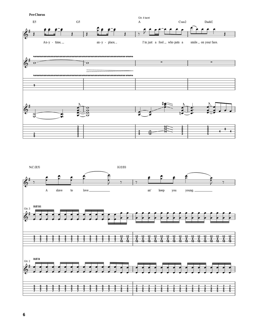 Slip Of The Tongue Slip Of The Tongue Acoustic Guitar scores gallery preview page 6