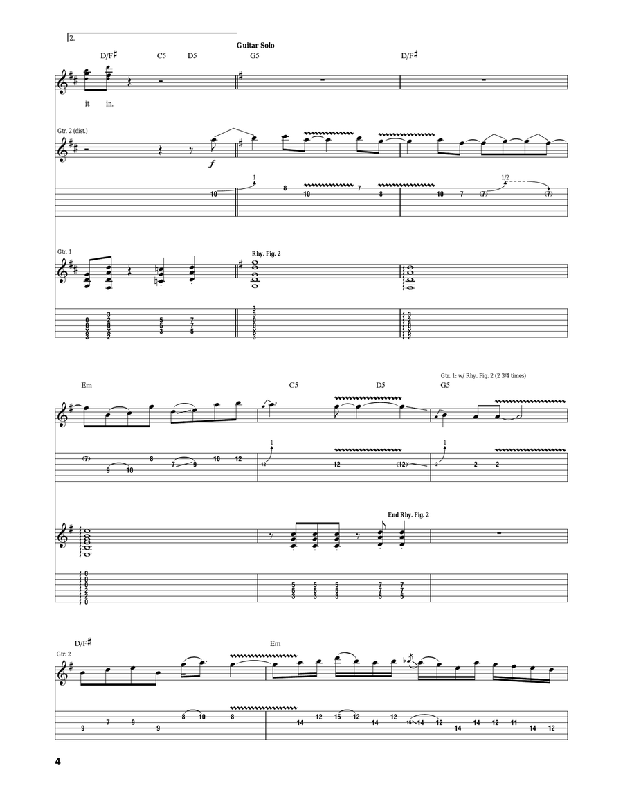 Slide It In Slide It In Acoustic Guitar scores gallery preview page 4