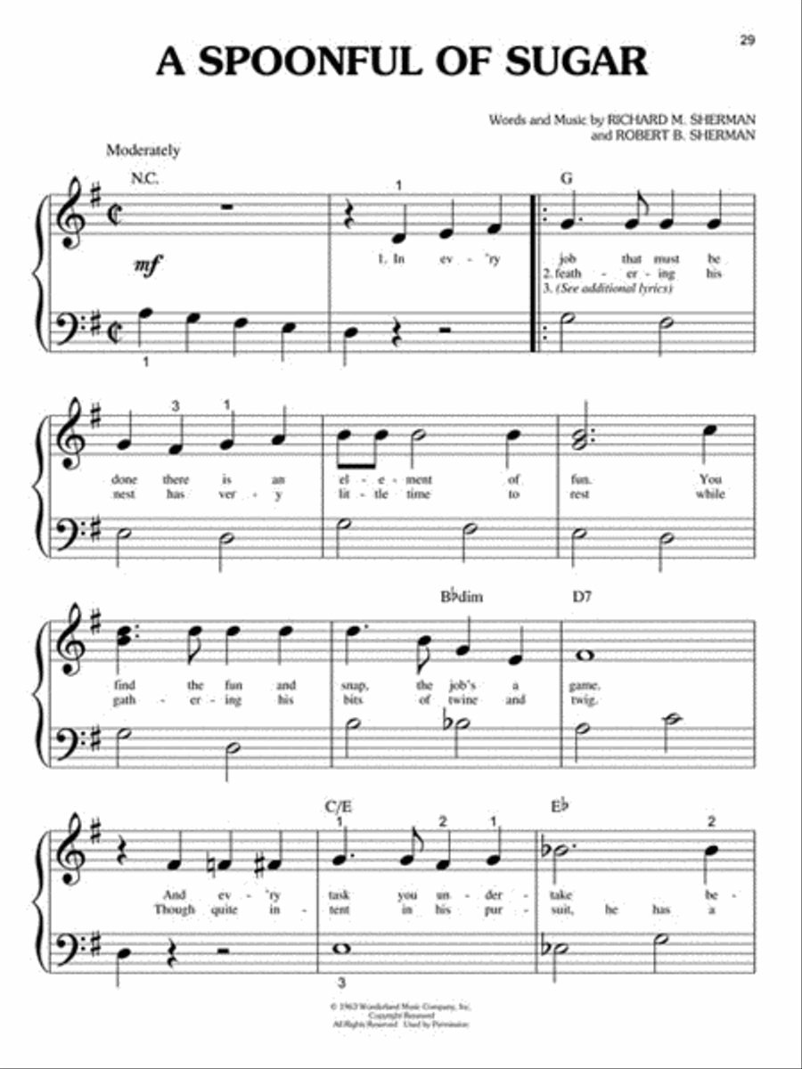 Mary Poppins Mary Poppins Voice scores gallery preview page 3