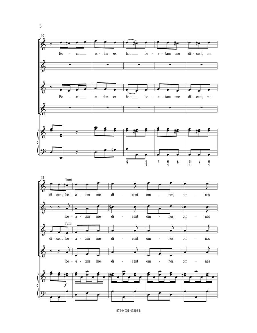 Magnificat In A Magnificat In A SSA scores gallery preview page 6