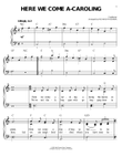 Here We Come A-Caroling