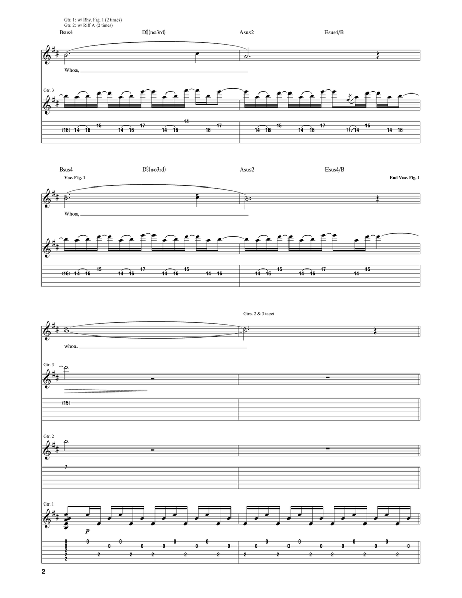 Radioactive Radioactive Acoustic Guitar scores gallery preview page 2