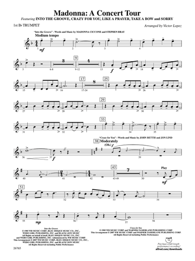 Madonna: A Concert Tour: 1st B-flat Trumpet