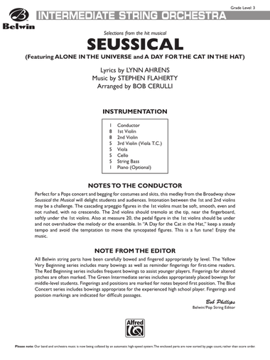 Seussical the Musical, Selections from: Score