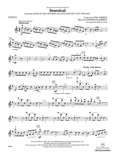 Seussical the Musical, Selections from: 1st Violin