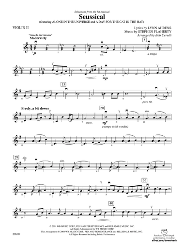 Seussical the Musical, Selections from: 2nd Violin
