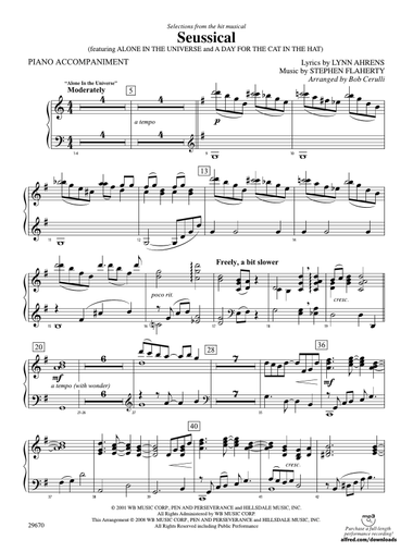 Seussical the Musical, Selections from: Piano Accompaniment
