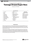 Teenage Dream / Super Bass: Score