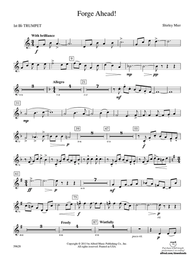 Forge Ahead!: 1st B-flat Trumpet