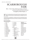 Scarborough Fair: Score