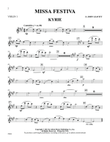 Missa Festiva: 1st Violin